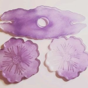 Resin Wine glass rack and matching coasters